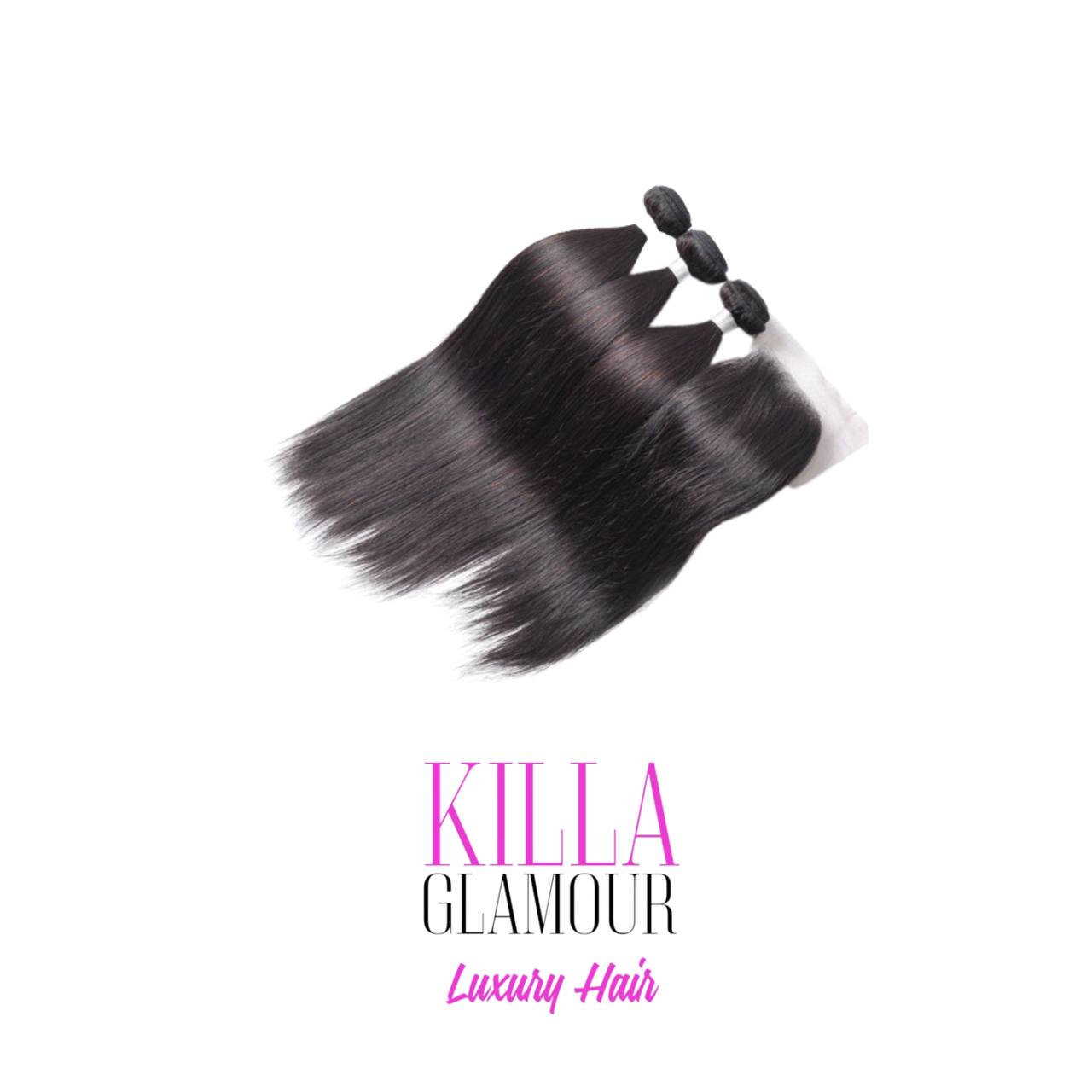 Brazilian Hair 4 Bundles Deal + 1 HD Closure